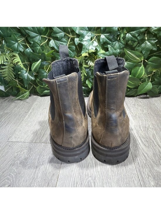 Common Projects Waxed Leather Chelsea Winter Fall Boots - Lug Sole Men Size 45 main image 6